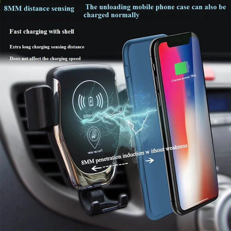 Težišče zaznavanja, ki je v vozilu vgrajena brezžična hitro polnjenje nosilec za navigacijo nosilec izstopu zraka mobilni telefon nosilec