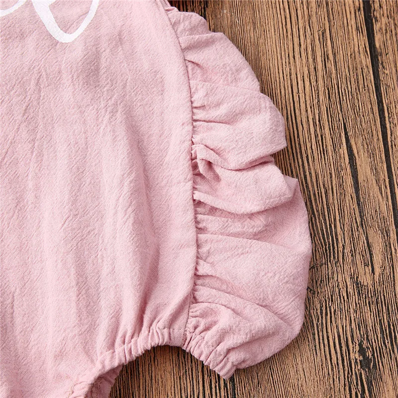 2020 blagovne Znamke Poletje Novorojenega Dojenčka Baby Dekleta Romper brez Rokavov Backless Ruffles Oblačila Romper Obleke 1 st Birthday Jumpsuit Set