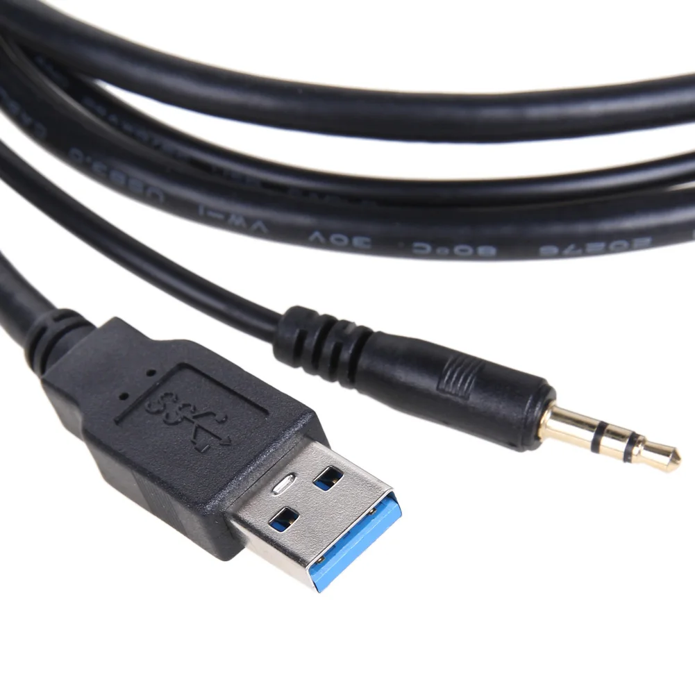 1m USB 3.0&3,5 mm, USB&3.5 mm AUX Razširitev Podometno Montažo Kabla Kabel, Kit za Namestitev Orodja za Avto/Ladjo/Prikolica za Izbiranje Ploščo