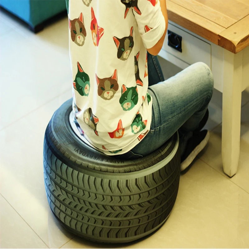 40*15 cm 3D pnevmatike blazine kolesa živahno osebnost plišastih igrač vozila, pnevmatike doma blazino blazine Fant je rojstni dan Darila za Otroke