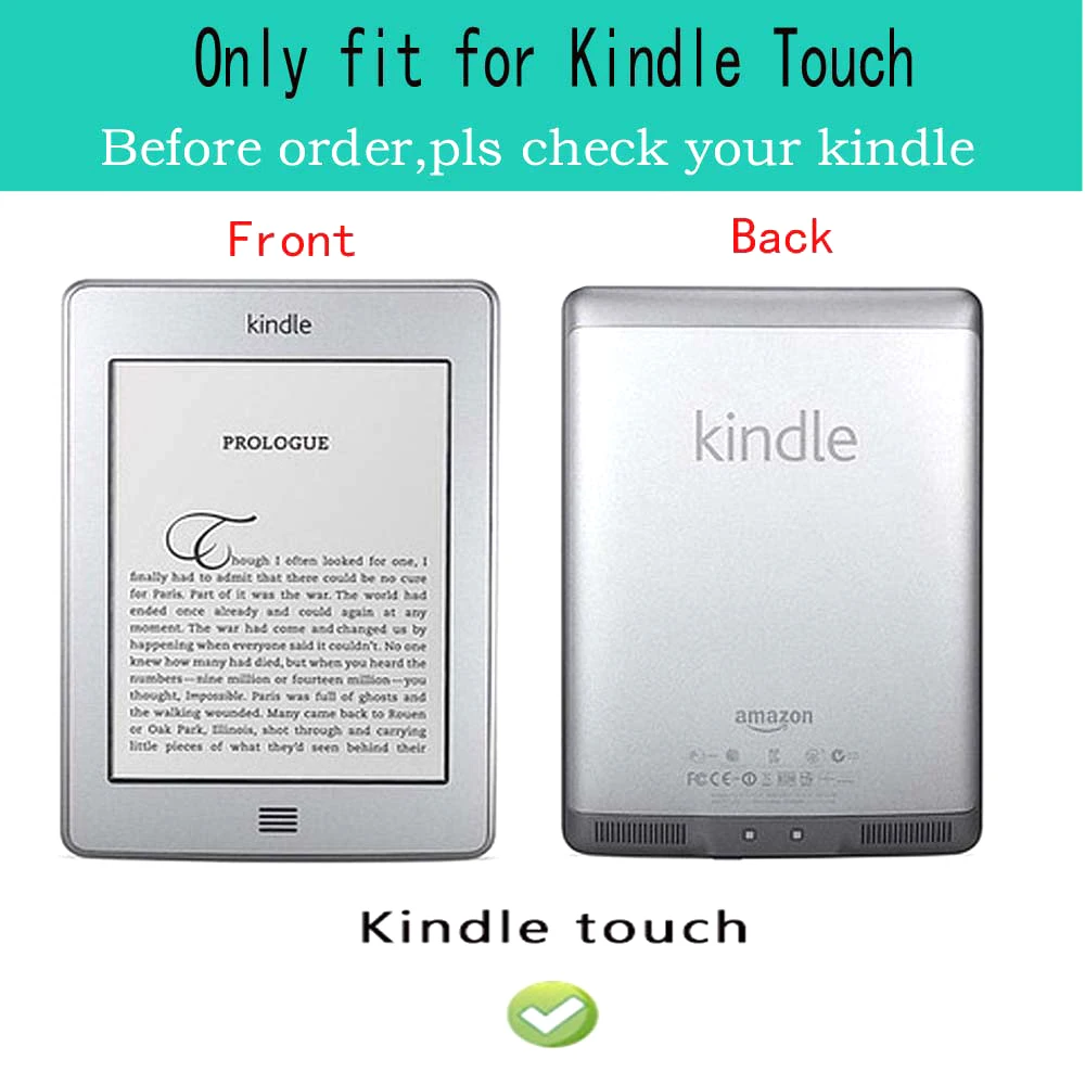Flip PU Usnja Kritje velja za Kindle Touch (2012 stari model) tudi za kindle model D01200 kritje twocolour mozaik primeru