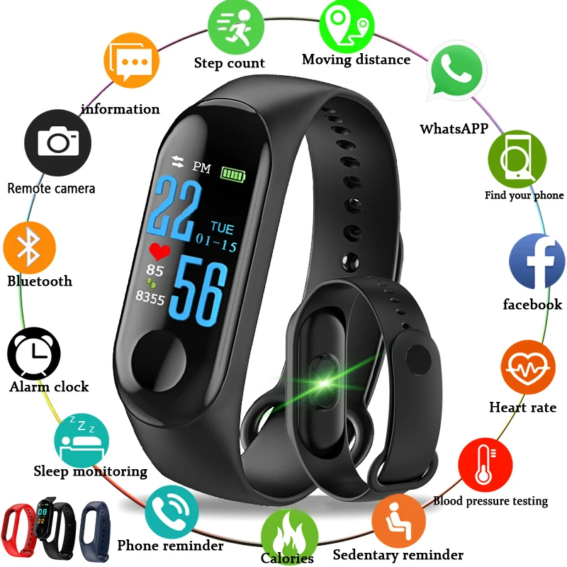 CAINUOS blagovne Znamke Smart Watch Zapestnica Srčni utrip/Monitor za Krvni Tlak Utrip Manšeta Fitnes Tracker Za Iphone Xiaomi