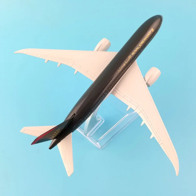 Letalske družbe boeing 787 royal jordanski zrakoplova letal modela model simulacije 16 cm zlitine božično igrača darilo za otroke