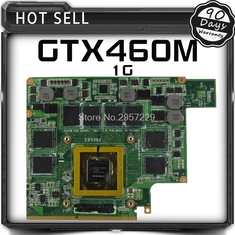 G73JW Za Asus G53JW G73SW G53SW G53SX VX7 VX7S GTX460M GTX 460 N11E-GS-A1 1GB DDR5 MXMIII VGA grafična Kartica Grafična kartica