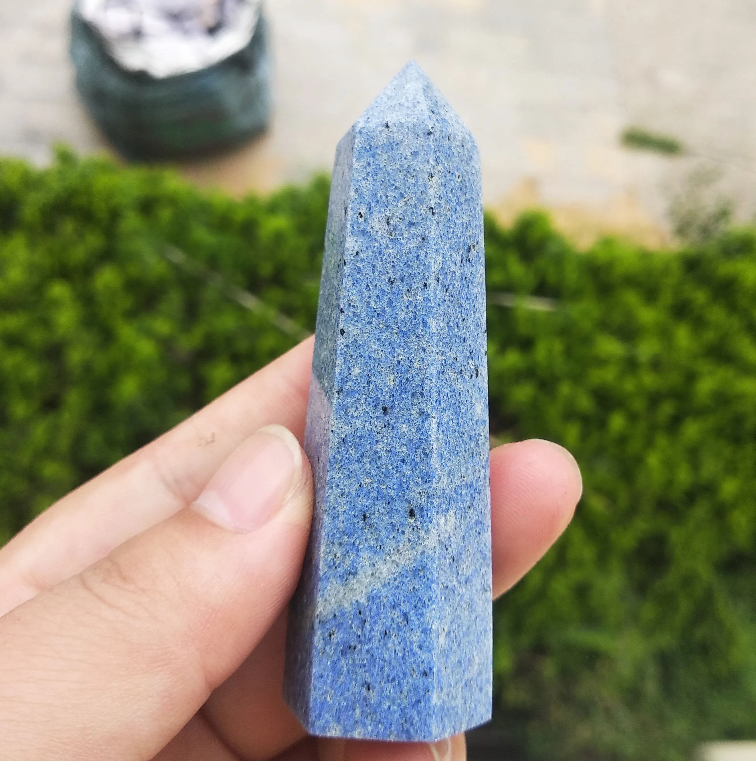 Naravni Redkih Modra Aventurine točke zdravljenja kristalno kamniti obelisk, za dekoracijo doma