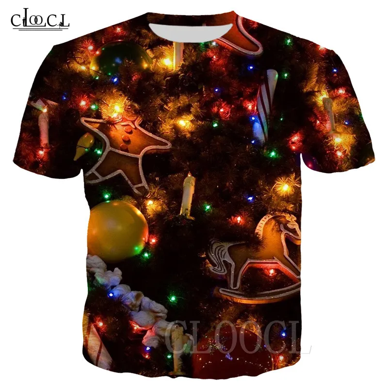 Moda Vesel Božič Neon T-majice, Moške/Ženske Tee Majica za Šport Priložnostne Božič 3D T Shirt Za Dekleta Fantje Prevelik Tshirt