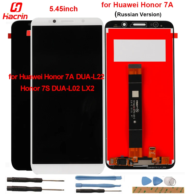 Za Huawei Honor 7A DUA-L22 Zaslon LCD+Touch Screen Z Okvirjem Brez Mrtvih Pikslov Zaslon Popravila Za Huawei Honor 7S 5.45 palčni DUA-L02