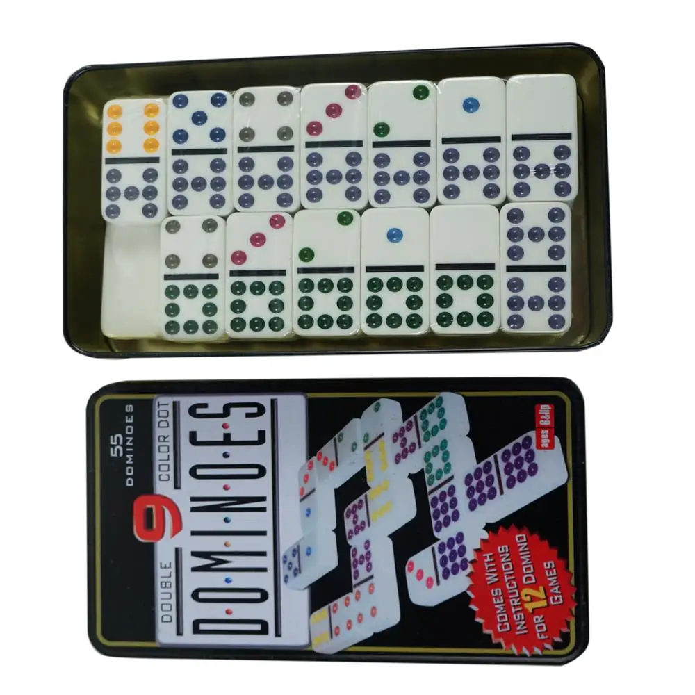 Dvojno Domino 9. Otroci in odrasli taktični igri-tabela igra