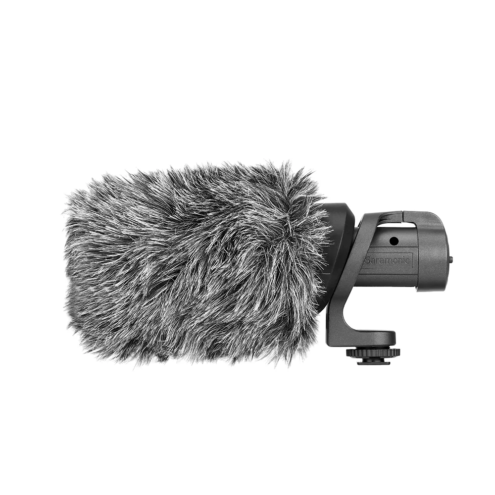 Saramonic CamMic/CamMic+ Lahke Na-kamera Mikrofon z vgrajenim Šok Gori & Indikator za DSLR Canon Fotoaparati Nikon
