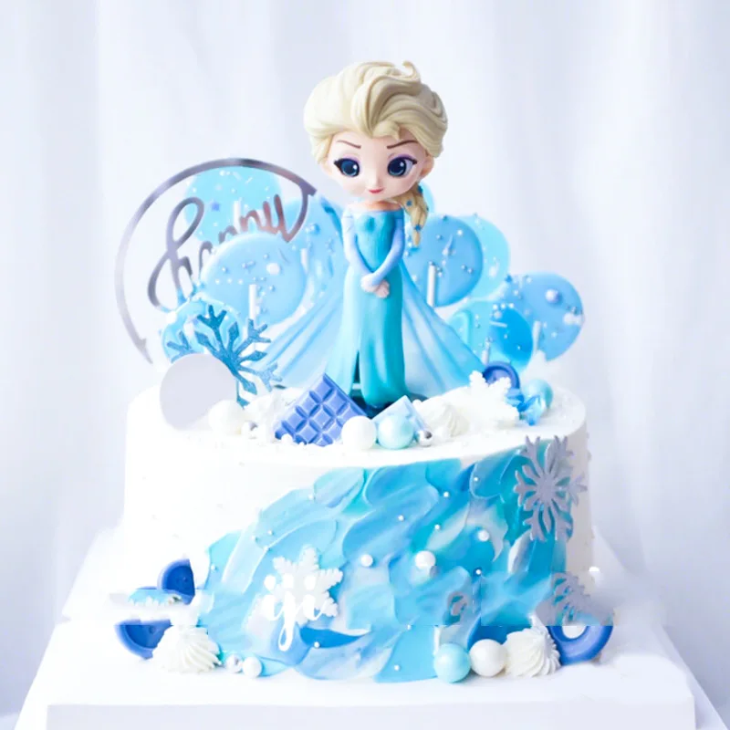 Disney Številke Zamrznjene Princesa Aisha, Ana Lutka Zbirka Model za Torto Dekoracijo figuric Igrače za Otroke Darila