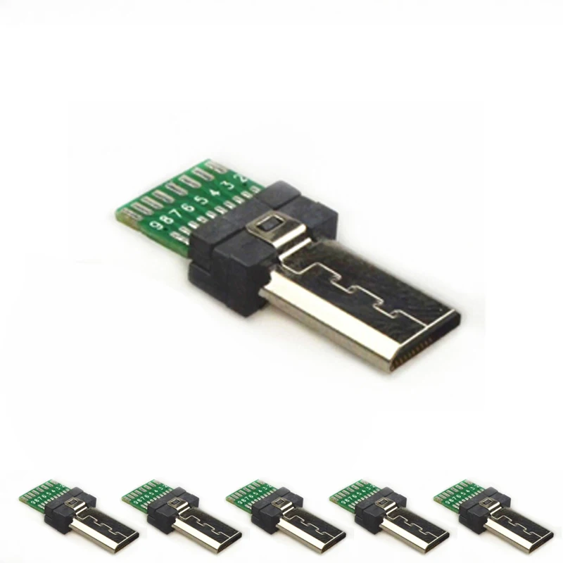 15 Pin Mini USB PCB Priključek Mikro 15pin usb Priključek, Podatkovni USB 1-100 Pack Moški Priključek za Sony Digitalni Fotoaparat, MP3 Xperia M C1904