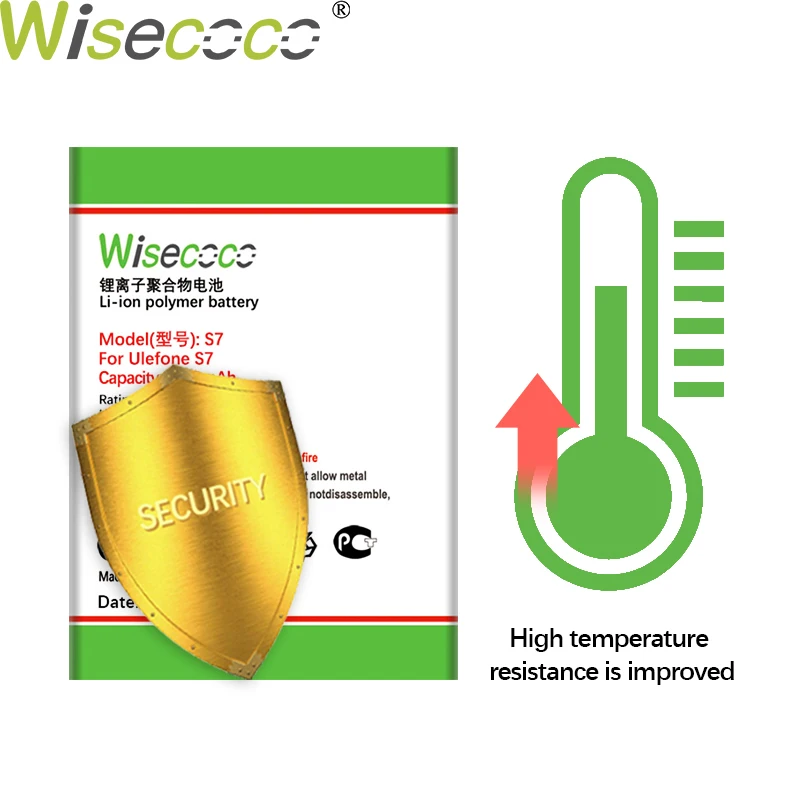 WISECOCO 4500mAh S 7 Baterija Za Ulefone S7 Mobilni Telefon, ki je Na Zalogi, Visoko Kakovost Nova Baterija+Številko za Sledenje