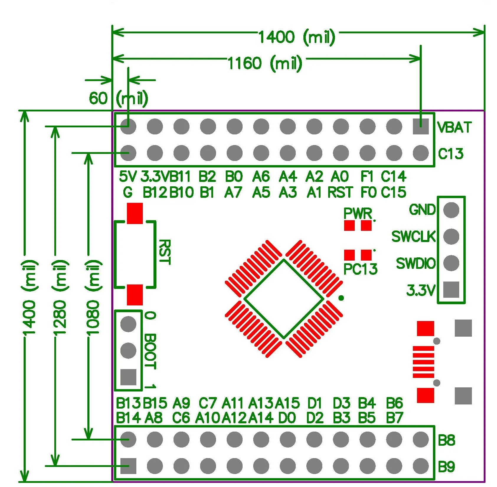 STM32G071 Jedro Odbor STM32G071CBT6 Minimalni Sistem Cortex-M0 Nov Izdelek G0 Razvoj Odbor USB