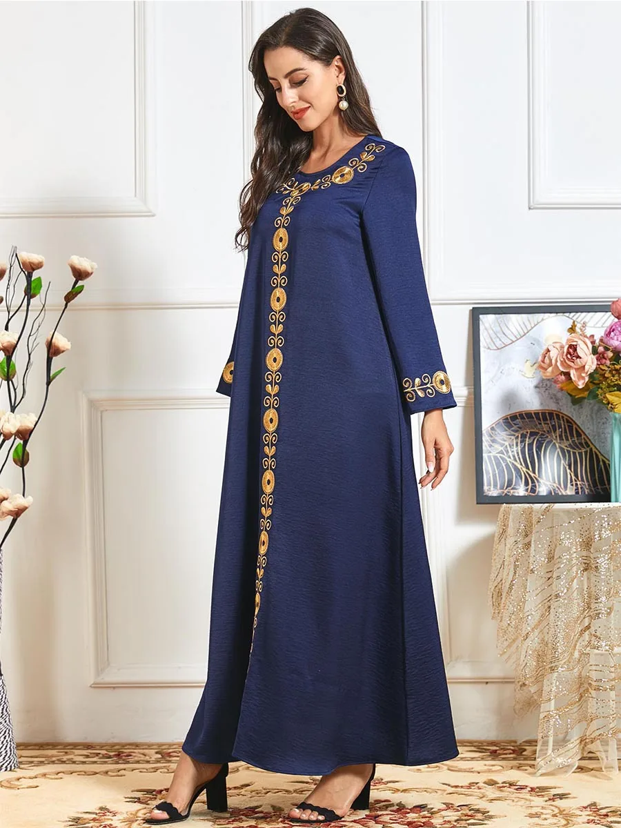 Maroški Tam Kaftan Trenirko Obleka Ženske Muslimanskih Velikem Zamahu Splice Ramadana Hidžab Obleke Dubaj Arabski Kimono Jubah Turčija Oblačila 2020