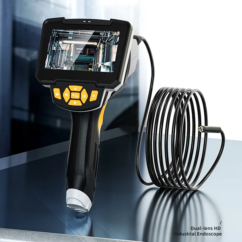Digitalni Industrijske Endoskop 4.3 palčni LCD-zaslon Borescope Videoscope Semi-Rigid-Pregledovalna Kamera Ročni Endoskop