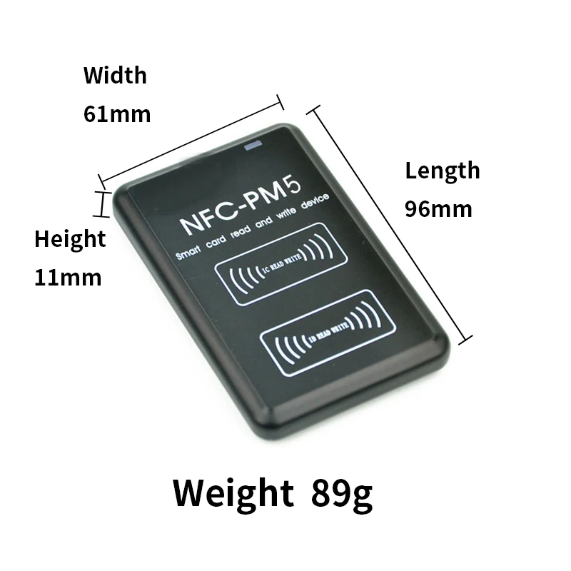 NOVO PM5 IC/ID Duplicator 13.56 MHZ RFID Reader NFC Polno Pisatelj Dekodiranje Card kopirni stroj