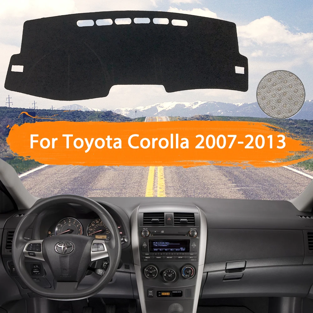 Za Toyota Corolla E140 E150 2007~2013 nadzorna plošča Pokrov Dashmat Izognili svetlobe Pad Sonce Odtenek Preprogo Avto Dodatki 2008 2009 2010