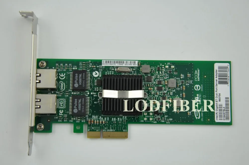 LODFIBER ZA Intel E1G42ET 10/100/1000M PCI-Express Dual Port Server Adapter