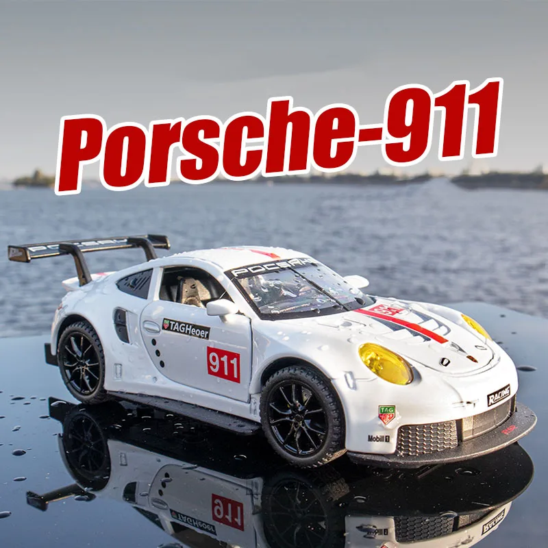 1:32 Porsche 911 RSR Model Avtomobila Die Litega Zlitine Fantje Igrače Avtomobilov Le Mans 24 Urah Superšportnega Zbirateljskih Otroci Avto Brezplačna Dostava