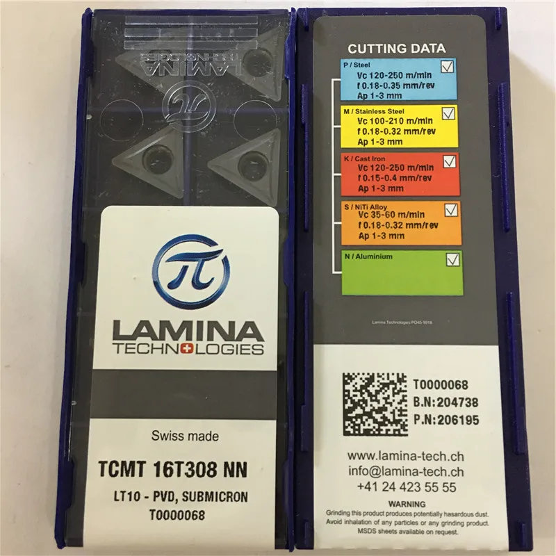 TCMT16T308-NN LT10 Prvotne LAMINA karbida vstavite z najboljšo kakovost 10pcs/veliko brezplačna dostava