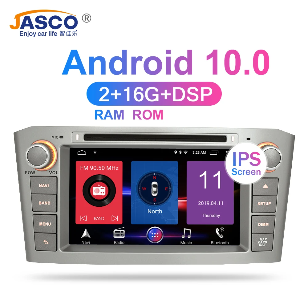 RAM-a, Android 10.0 Avto DVD Predvajalnik Večpredstavnostnih Odprtine Za Toyota Avensis/T25 2003-2008 Auto Radio, GPS Navigacijo Video Audio