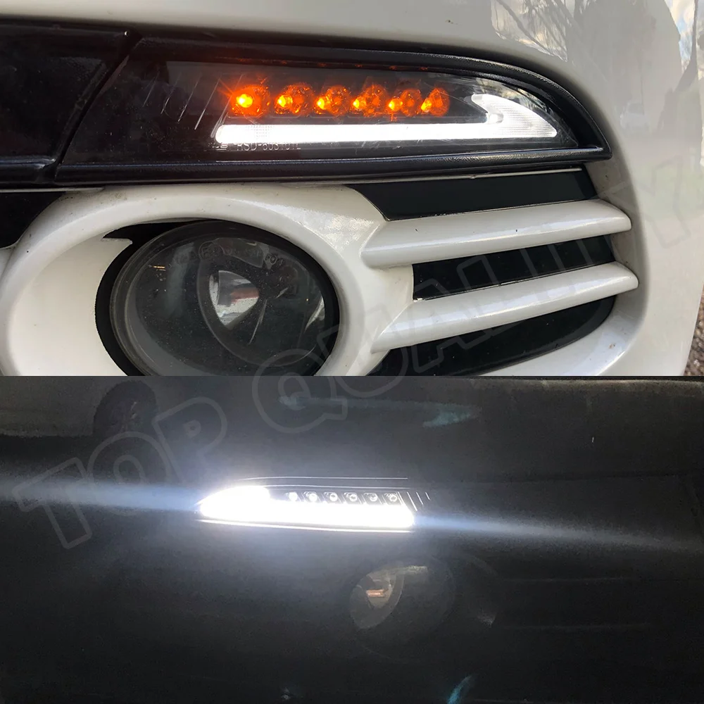 2x Za VW Scirocco 2008 2009 2010 2011 2012 2013 Napak Prekajene LED Vključite Opozorilne Luči Odbijača Kotu Dinamično Blinker Lučka