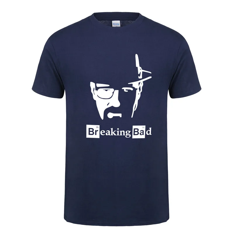 Poletje Novo Breaking Bad Majice s kratkimi rokavi Moški Kratek Rokav Bombaž Heisenberg Walter White T-Shirt O Vratu Moških Priložnostne Vrhovi Tee XS-3XL