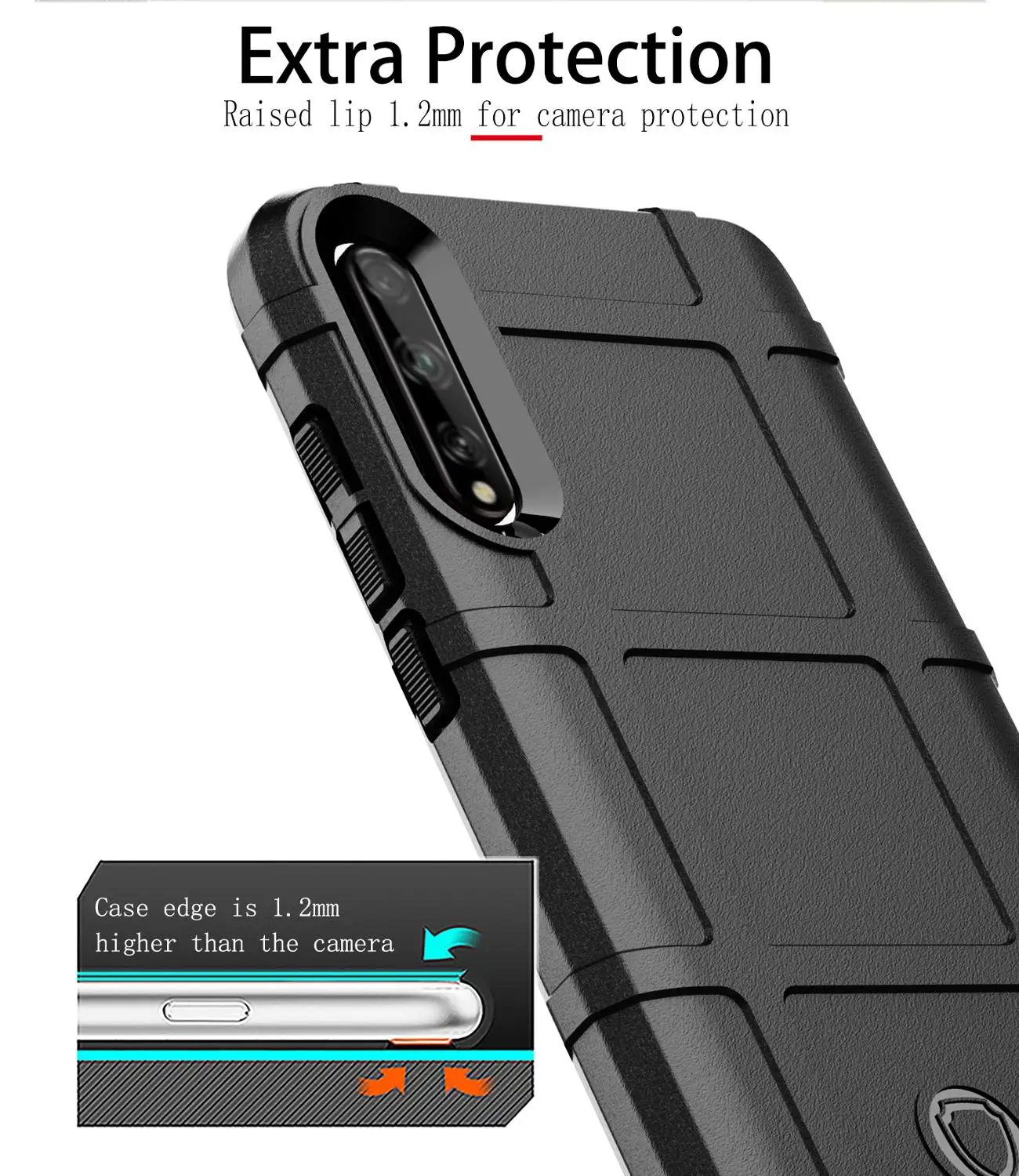 Za Huawei P Smart 2020 S Y8P Primeru Mehke Silikonske krepak ščit shockproof Oklep Ščiti Zadnji Pokrovček Case