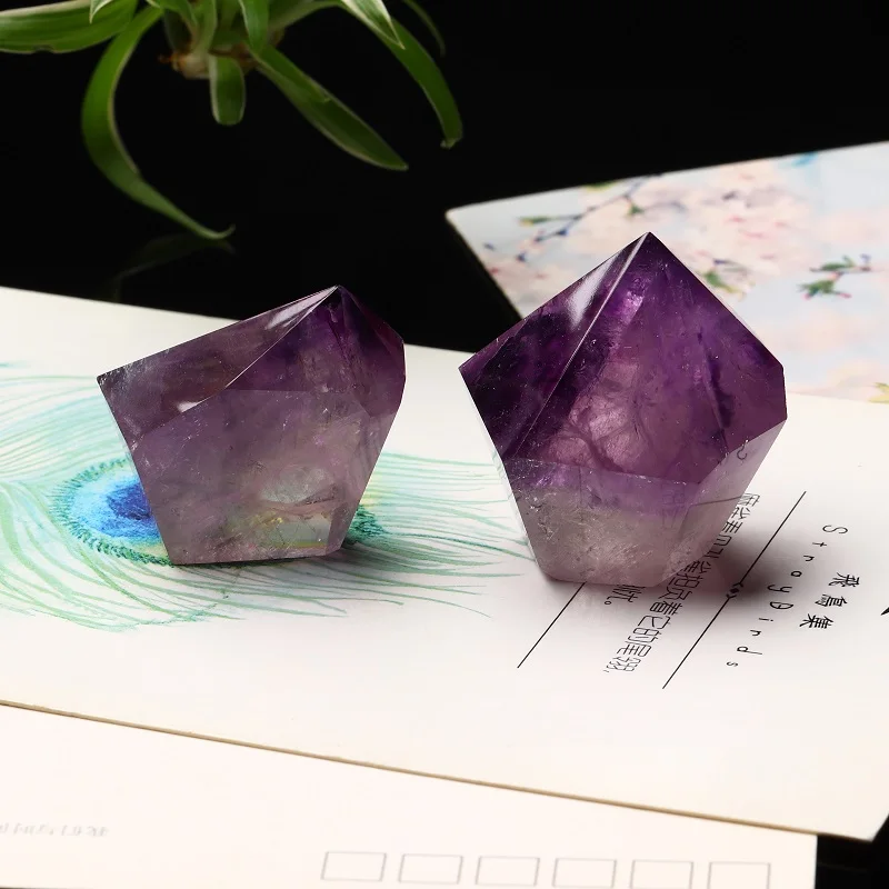 1PC Naravni Kristal Ametist Palico Quartz Crystal Mineralnih Nakit, Moderno Dekoracijo Doma Vrt Dekoracija dodatna Oprema DIY Darila