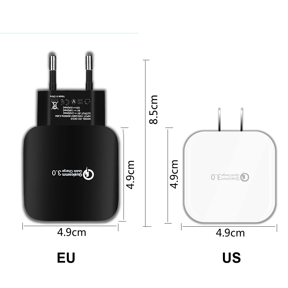 5V/9V/12 USB Hitro Polnjenje QC 3.0 Smart USB Hiter Polnilec Za Android, iphone Hitro Polnjenje Adapter za Mobilni Telefon Adapte
