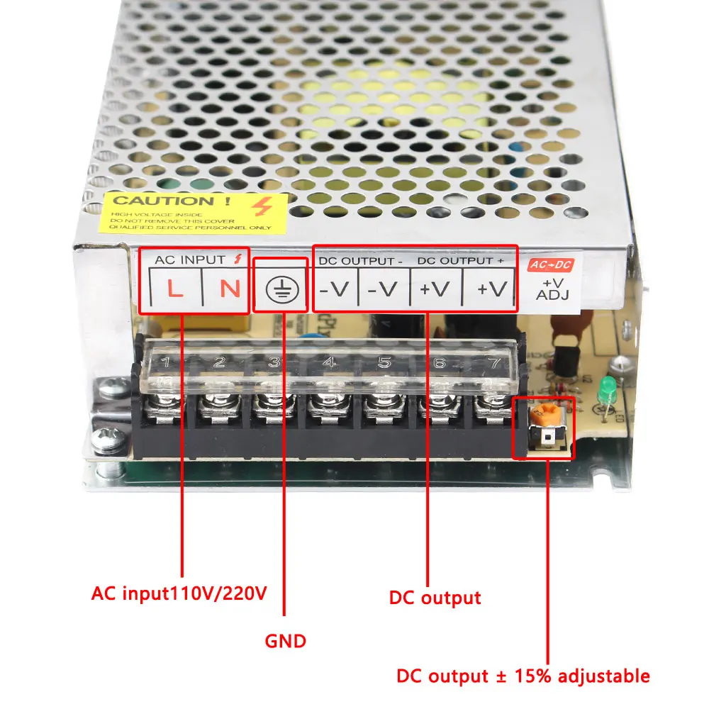 AC/DC SMPS 5V Preklopno Napajanje Adapter 220V, DA 5V 10 W 25 W 30W 50 W 75-vatne žarnice 100W 150W 200W 300W SMPS Adapter Za CCTV/LED Trakovi