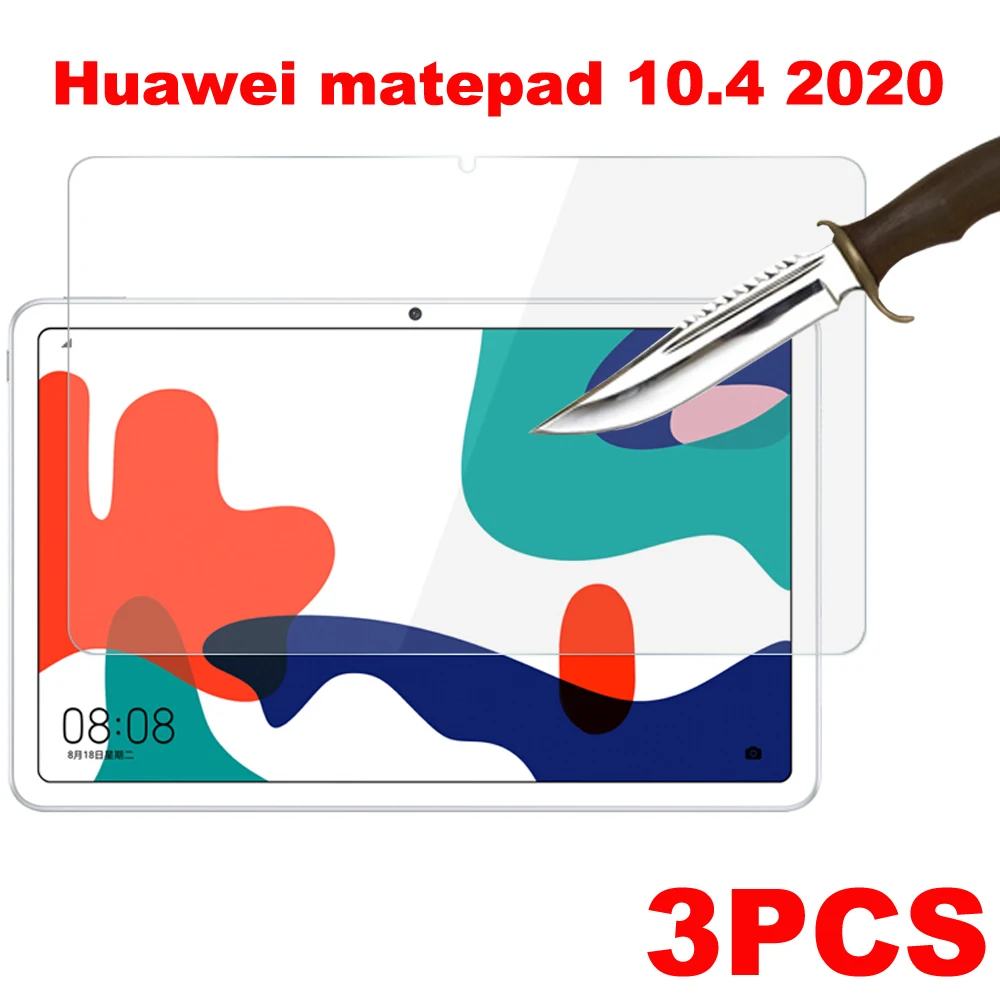 3PCS Kaljeno Steklo Screen Protector Za Huawei matepad 10.4 pro 10.8 zaščitnimi filmi Tablet Zaslon Protektorstvo