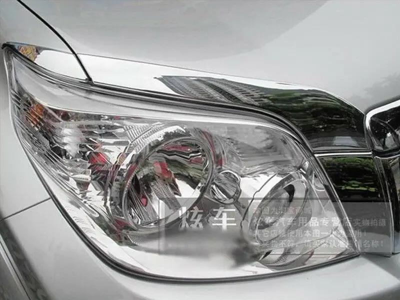 Za Toyota Land Cruiser Prado J150 2010-2012 chrome Vodja Svetlobe Veke Kritje trim