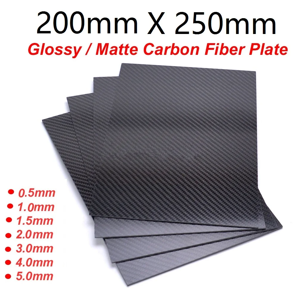 200mm X 250mm 0,5 mm 1 mm 1,5 mm 2 mm 3 mm 4 mm 5 mm Ogljikovih Ploščo Plošča Listi Visoko Kompozitni Trdoto Materiala iz Ogljikovih Vlaken Odbor