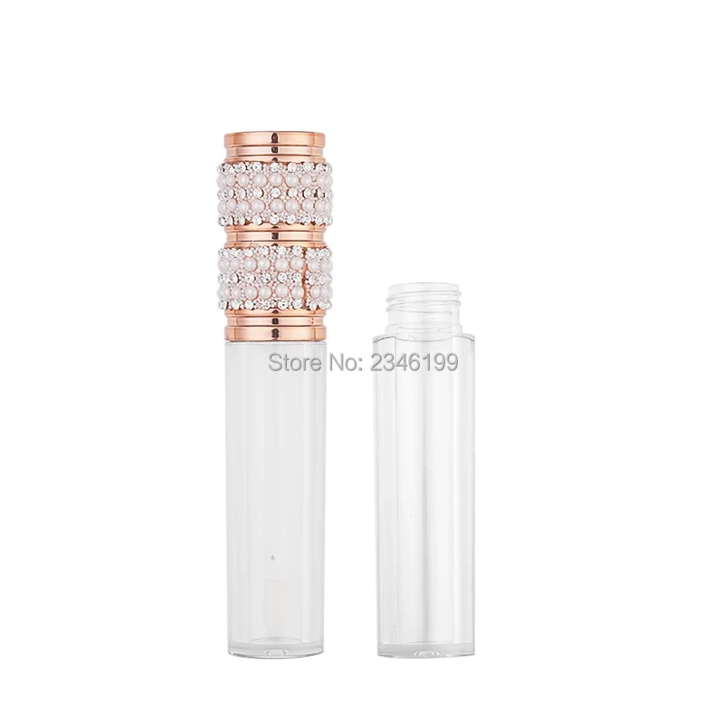 Novo Arriver Prazno Lip Gloss Cevi Elegantno Diamond Skp Jasno Krog Lipgloss Kozmetično Embalažo, Posodo Refillble Steklenico 30/50pcs