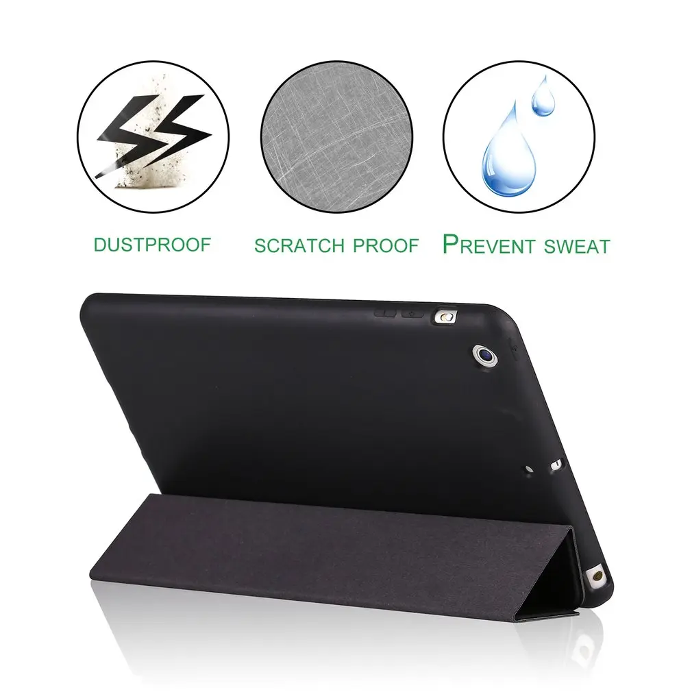 Shockproof PU Usnje Mehko Silikonsko Kritje Primera Barva Smart Stojalo Tablet Zaščitna torbica je Primerna za iPad Mini 1/2/3
