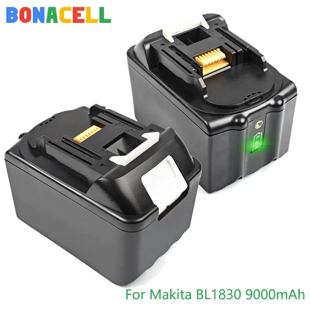 Bonacell 18V 2000/4000/9000mAh Za Makita BL1830 BL1835 BL1815 Akumulatorski Orodje Li-ion Zamenjava Baterije