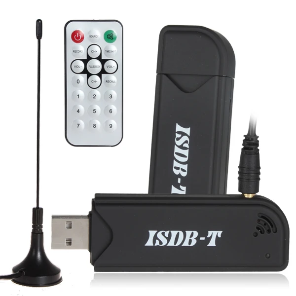 Visoka Kakovost Mini Black ISDB-T Digitalni TV-Stick kamera, USB, TV Sprejemnik +Daljinski upravljalnik Ekstra Močan Antena