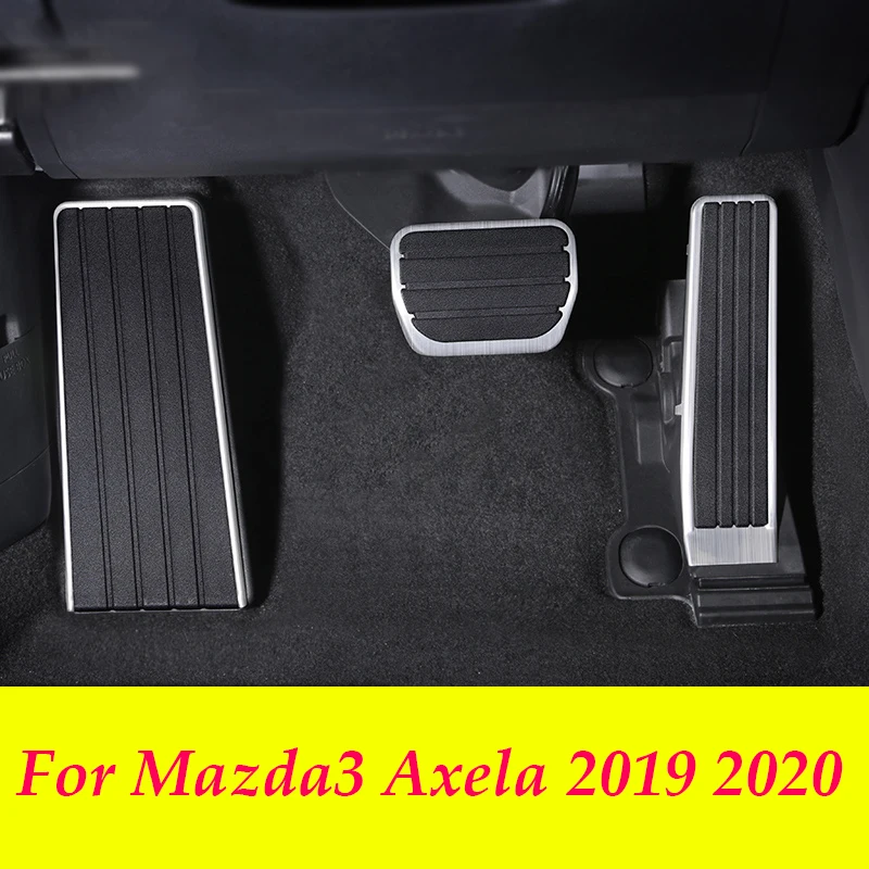 Za Mazda3 Axela 2019 2020 avto pedala Kritje Stopala Goriva Pedal Zavore, Sklopka Pedala Pokrov Avtomobila okrasni dodatki