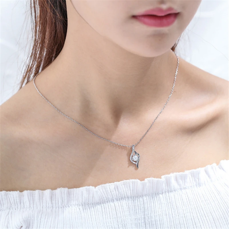 Trendy vroče prodaje kaplja vode geometrijske Tibera iver ogrlice vratu obesek poroko posla kristalno luksuzni nakit KL1096