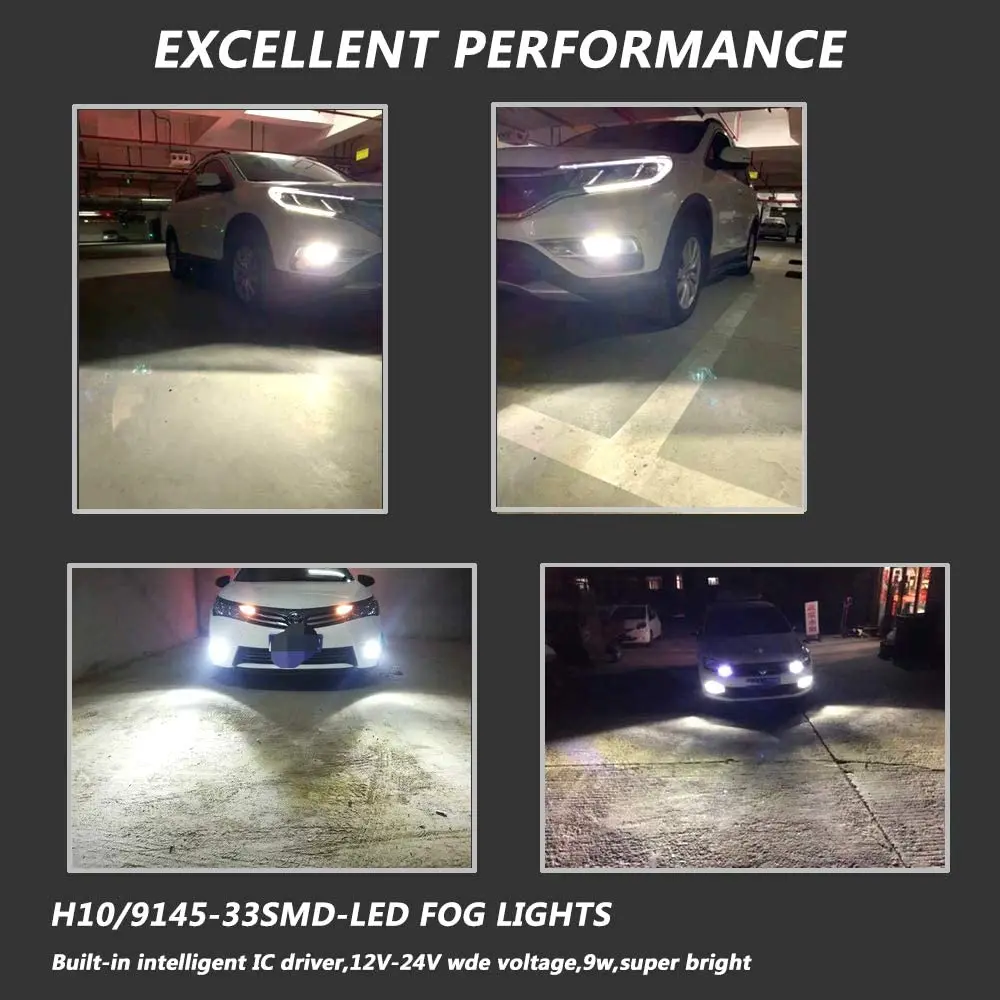 H4 H7 H11 H8 9005 9006 Avto LED meglenke Signalna luč, ki Teče Žarnice 5630 33SMD HB3 HB4 Canbus Bele Luči Rezervni Pribor