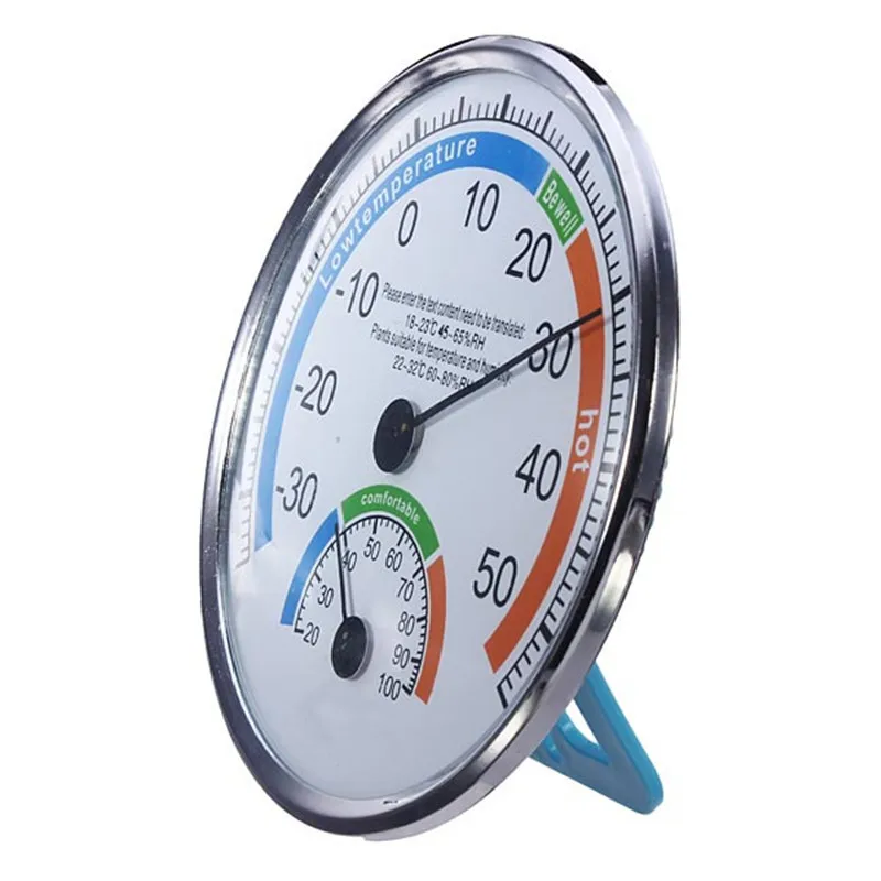 Novo Jeklo Sainless Termometer In Higrometer Za Notranjo In Zunanjo Uporabo Vreme Meter Trajno Kakovost