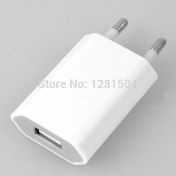 Debelo 200pcs/Veliko A+ Kakovostna Bela EU AC Potovalni USB Polnilnik za iPhone 7 Plus 6 5 4 Za Samsung Telefone