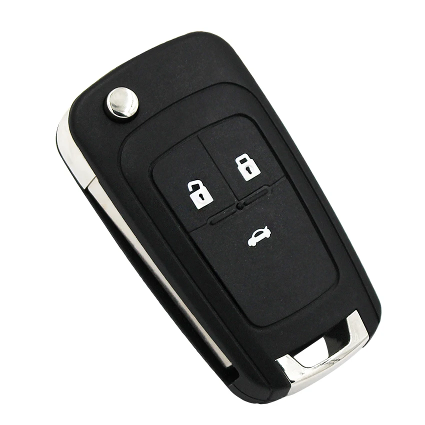 3 Gumb brez ključa-go Zložljiva Daljinsko Zakleniti Flip Smart Avto Ključ za Chevrolet 433MHz ID46 46 Čip HU100 Nerezane Rezilo ( Po Trgu )