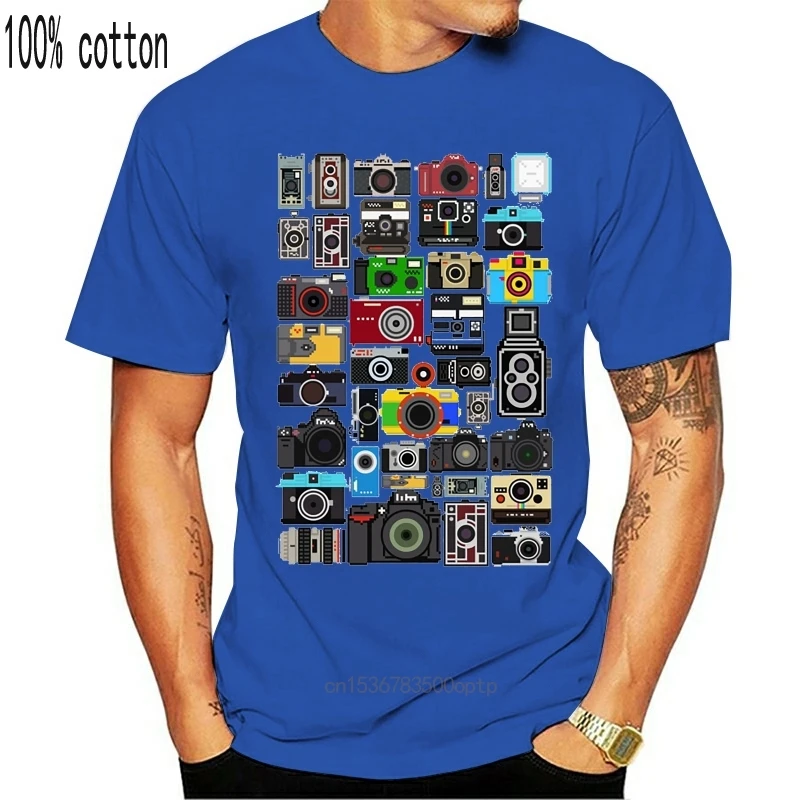 2020 Moških Kamere Majica S Kratkimi Rokavi Bombaž Fotografijo Ustrelil Lepo T-Majice