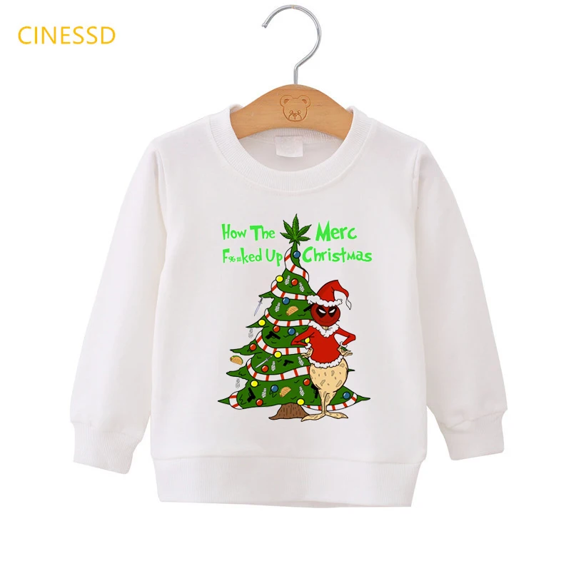 Božič Grinch Tiskanja Fant Dekle Hoodies Priložnostne Udobno Majica Jeseni, Pozimi otroških Oblačil Puloverju Skokih Otroci Vrh