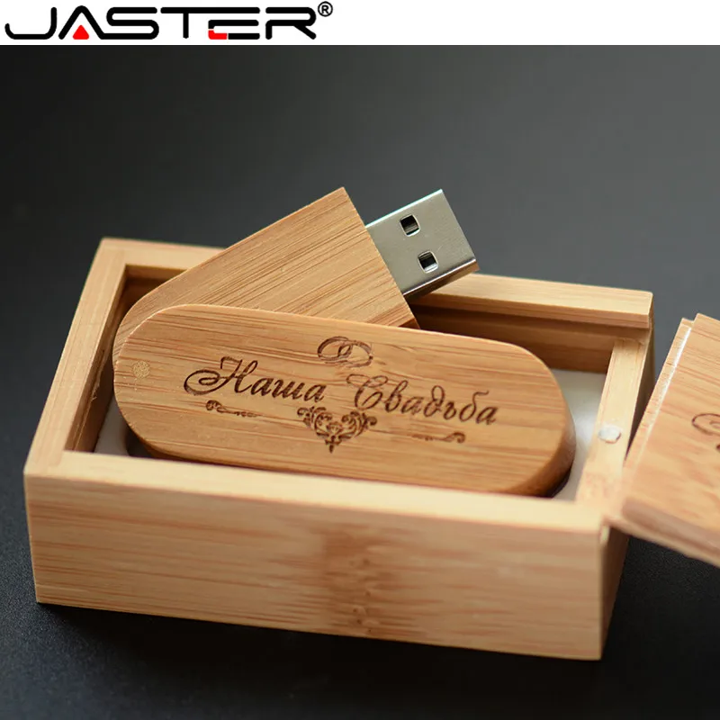 JASTER Ustvarjalne Lesene obračanje USB ključek+push-pull polje 2.0 4gb 8gb 16gb 32gb 64gb 128gb Zunanji pomnilniški ključek usb