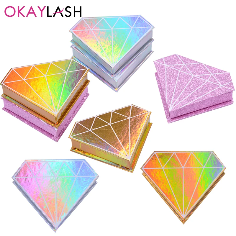 OKAYLASH Snop Prodaje Edinstven Diamant Trepalnic Embalaža Papir Polje Trepalnice, Pakiranja, Skladiščenja Primeru na Debelo