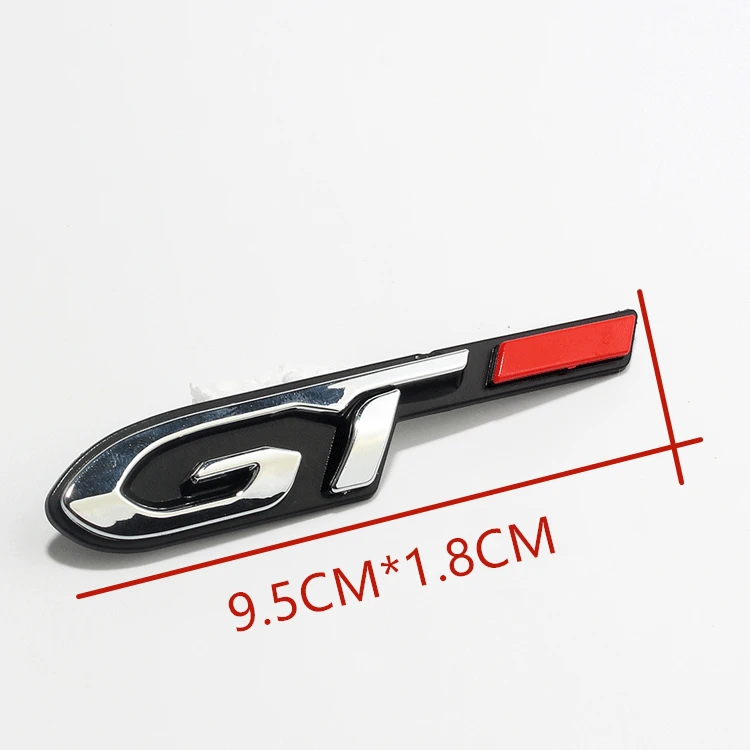 3D Avto Strani Značko Emblem Nalepke Avto Dodatki ABS Chrome GT Črke Logotip za Peugeot 4008 5008 Auto Dekoracijo Styling