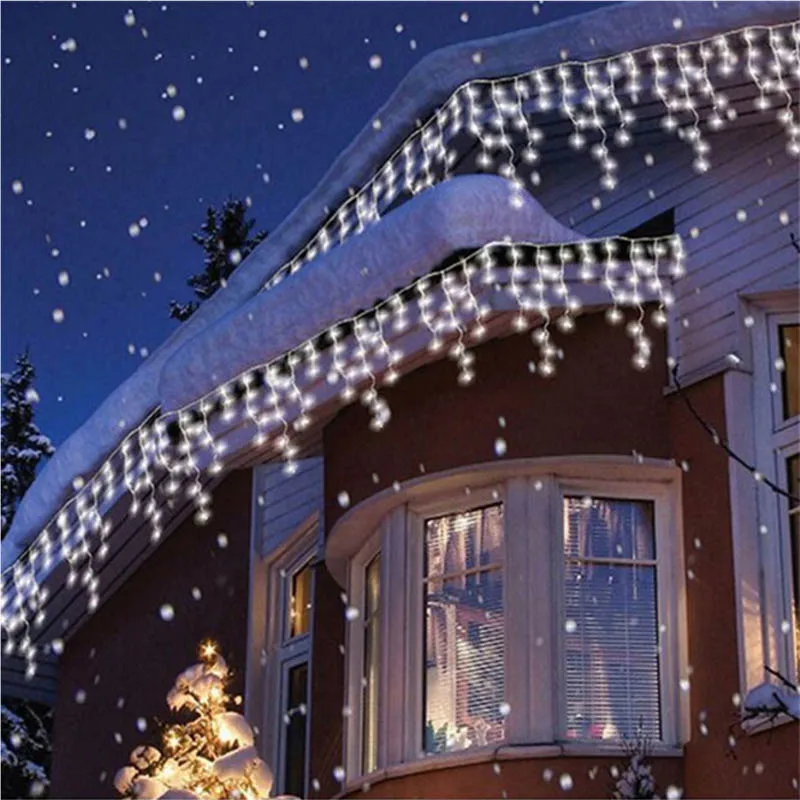 Božič Garland LED Zavese Ledenica Niz Luči 220V 5m 96Leds Notranji Padec LED Stranka Vrt, Oder na Prostem Dekorativne Luči